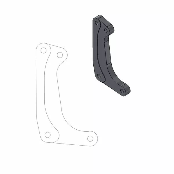 Soporte adaptador para disco de freno Supermoto Racing MOTO-MASTER 211030
