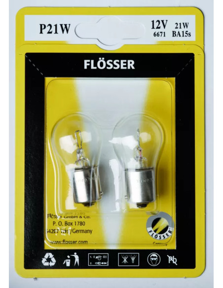 Bombilla de recambio 12V/21W FLOSSER 6671