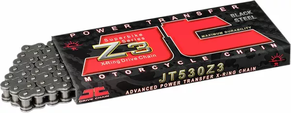 Cadena de transmisión con retenes X-ring 520 Z3 Heavy-Duty JT CHAINS JTC520Z3-118RL
