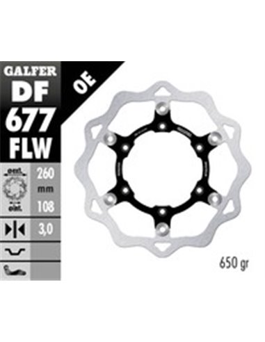 Disco de freno Wave® GALFER DF677FLW