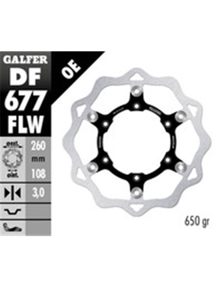 Disco de freno Wave® GALFER DF677FLW