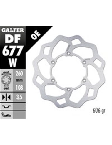 Disco de freno Wave® GALFER DF677W