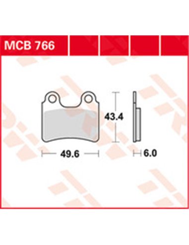 Pastillas de freno metal sinterizado SV TRW MCB766