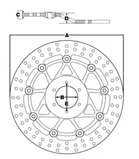 Disco de freno fijo redondo 220-250 mm TRW MST323