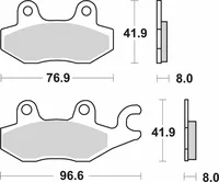 Pastillas de freno SI Offroad sinterizadas SBS 638SI