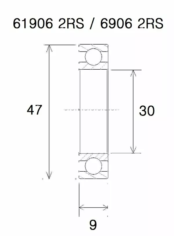 Rodamiento B3 BLACK BEARING UB-6906-B3