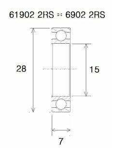 Rodamiento Max BLACK BEARING UB-6902-MAX