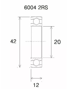 Rodamiento B5 BLACK BEARING UB-6004-B5