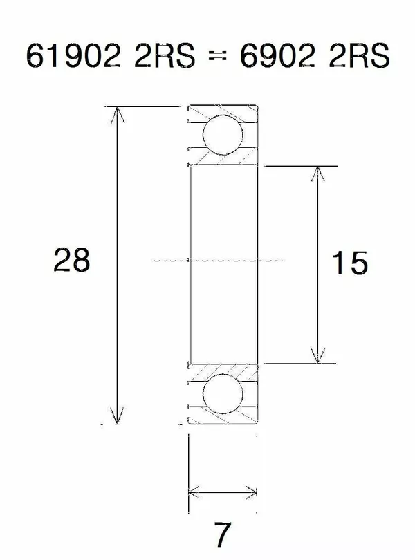 Rodamiento B5 BLACK BEARING UB-6902-B5