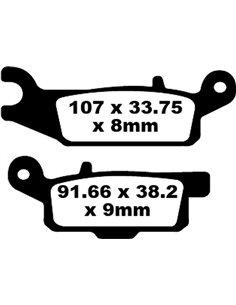 Pastillas de freno "TT" Sport de carbono EBC FA446TT