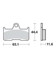 Pastillas de freno Nitro ATV MOTO-MASTER 098121