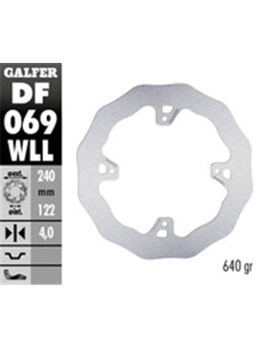 Disco de freno Wave® GALFER DF069WLL