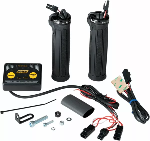 Clamp-On Dual Zone Heated Grip Kit for ATVs MOOSE UTILITY 215071