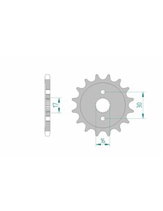 Piñón AFAM acero estándar 20108 - Paso 428 20108-14