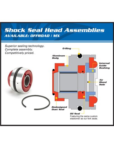 Kit reparación de cabezal de amortiguador ALL BALLS - Yamaha YZ80 37-1115