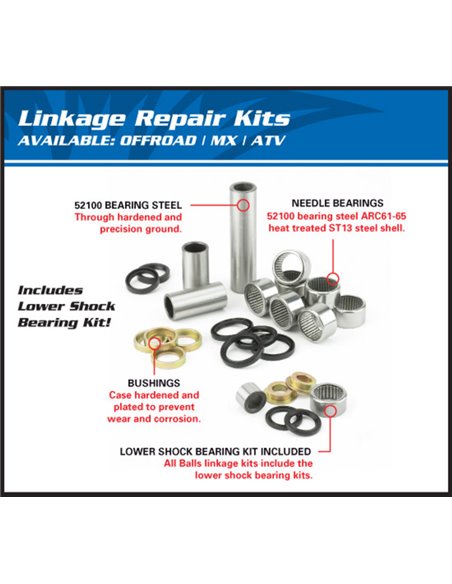 Kit de rodamientos, retenes y casquillos de bieleta All Balls 27-1119 27-1119