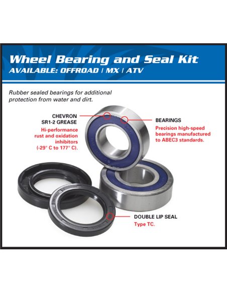 Kit rodamientos de rueda All Balls 25-1230 25-1230