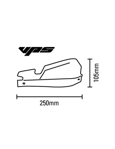 Kit de paramanos Barkbusters VPS universal Color naranja VPS-007-01-OR