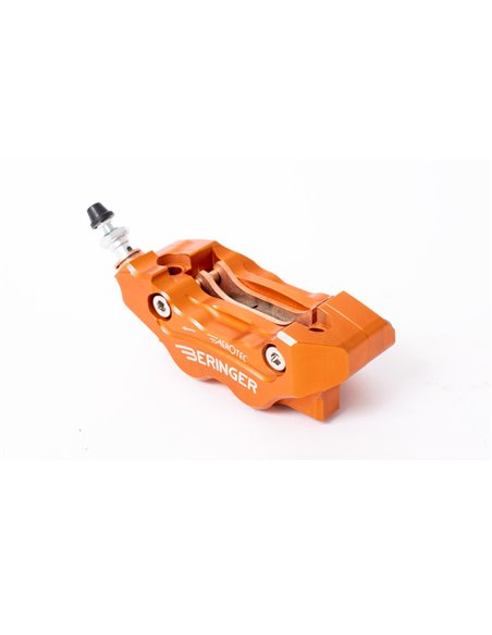 BERINGER Aerotec® MX Left Radial Brake Caliper 4 Pistons Orange MXKT11AOMM-SI