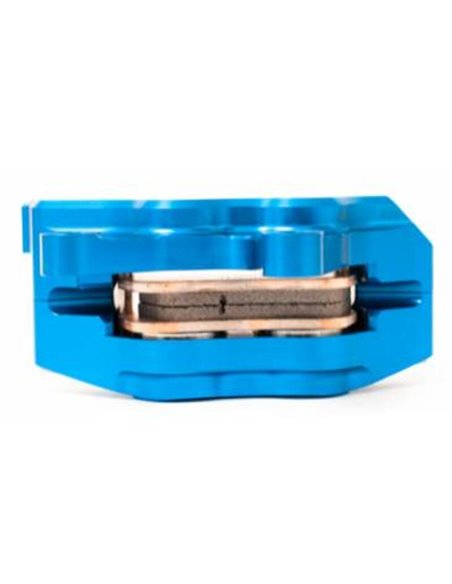 BERINGER Aerotec® MX Left Axial Brake Caliper 4 Pistons Blue 4MXXRC11ABL-SI