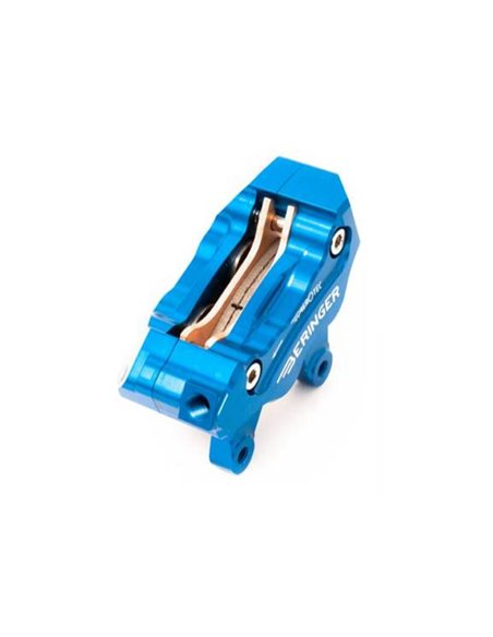 BERINGER Aerotec® MX Left Axial Brake Caliper 4 Pistons Blue 4MXXRC11ABL-SI