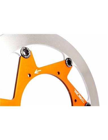 Disco de freno BERINGER Aeronal redondo flotante - naranja KT6LGOMMI