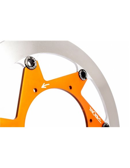 Disco de freno BERINGER Aeronal redondo flotante - naranja KT6LGOMMI