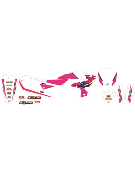 Kit adhesivos Retro BLACKBIRD  - Yamaha YZ125/250 2242AA