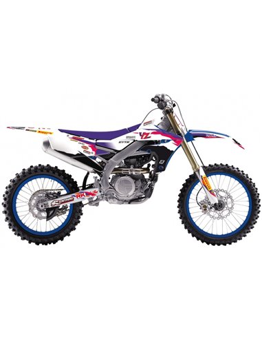 Kit de adhesivos + funda de asiento BLACKBIRD Replica Team Yamaha Factory 23, 50th Anniversary 8247R11/01