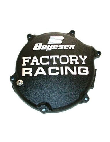 Tapa de embrague BOYESEN Factory Racing Negra Kawasaki KX125 CC-11AB