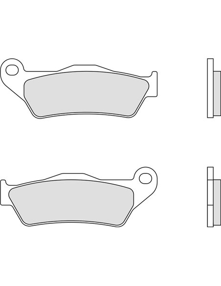 Pastillas de freno orgánicas Brembo 07001 07001