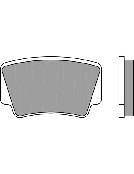 Pastillas de freno orgánicas Brembo 07GR08SX 07GR08SX