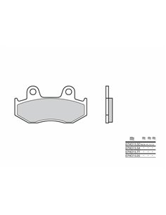 Pastillas de freno sinterizadas de competición Brembo 07HO15SX 07HO15SX