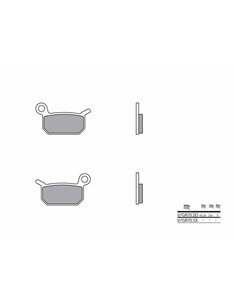 Pastillas de freno sinterizadas Brembo 07GR70SD 07GR70SD