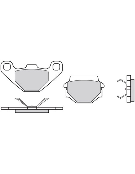 Pastillas de freno orgánicas Brembo 07BB0708 07BB0708