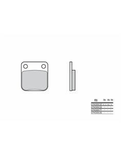 Pastillas de freno orgánicas Brembo 07HO0906 07HO0906