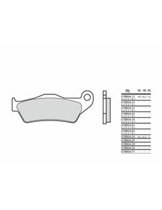 Pastillas Brembo organico 07BB04CC 07BB04CC