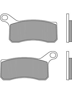 Pastillas de freno sinterizadas de competición Brembo 07GR07SX 07GR07SX