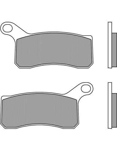 Pastillas de freno sinterizadas de competición Brembo 07GR07SX 07GR07SX