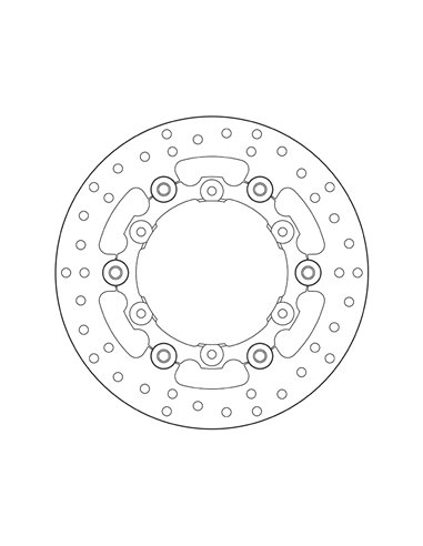 Disco de freno BREMBO Serie Oro redondo flotante 78B408A9
