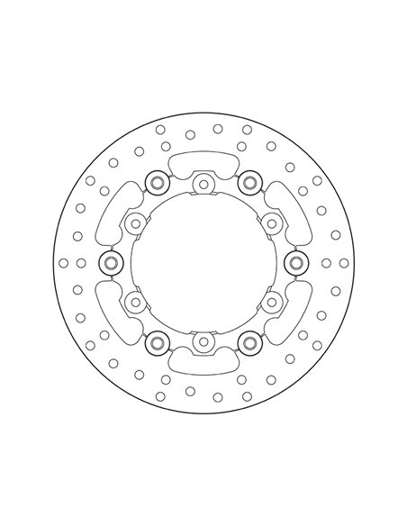 Disco de freno BREMBO Serie Oro redondo flotante 78B408A9