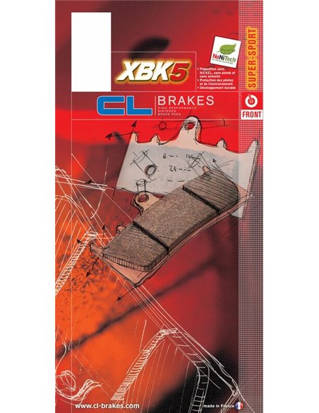 Juego de pastillas sinterizadas CL BRAKES (2352XBK5) 2352XBK5