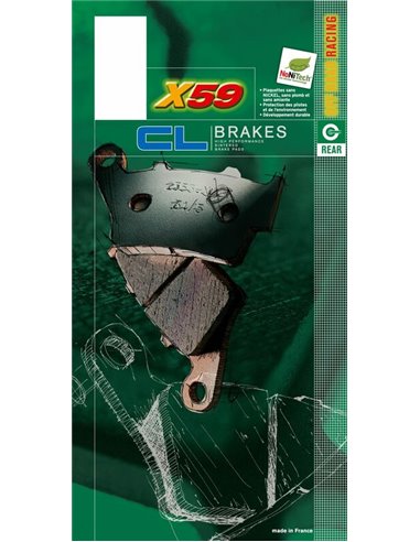 Juego de pastillas sinterizadas CL BRAKES (2306X59) 2306X59
