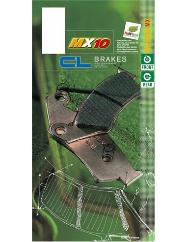 Juego de pastillas sinterizadas CL BRAKES 2352MX10 2352MX10