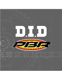 Kit de cadena DID/PBR 520DZ2 13/50 Reforzado - corona ultraligero anodizado endurecido autolimpiable 3036065