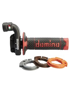 Acelerador con puño DOMINO KRK negro/rojo 5209.03-00