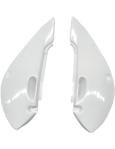 Tapas laterales traseros UFO-Plast Kawasaki blanco KA03734-047