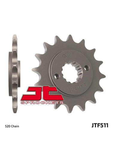 Piñón JT SPROCKETS acero estándar 511 - Paso 520 JTF511.15