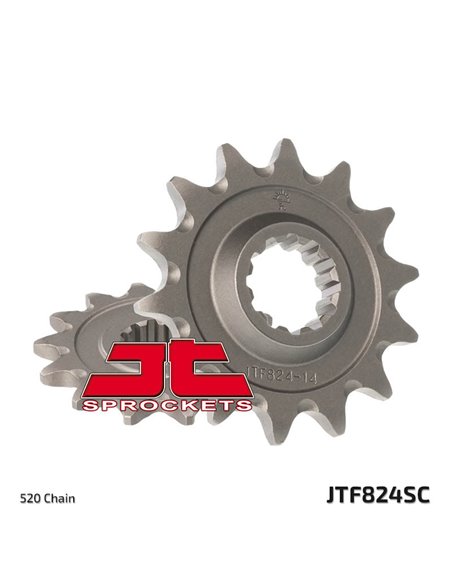 Piñón JT SPROCKETS acero autolimpiable 824 - Paso 520 JTF824.13SC