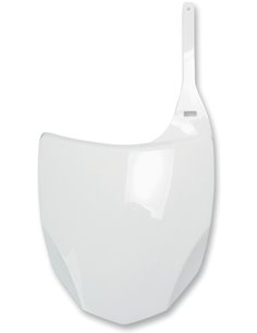 Porta-nombre davanter UFO-Plast Kawasaki blanc KA03797-047